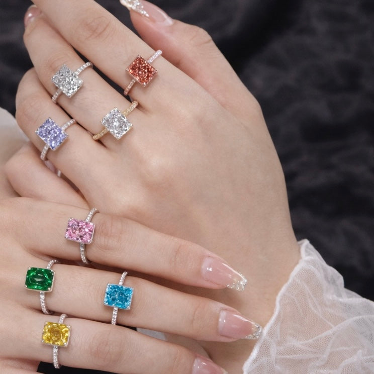 4 Carat Gemstone Engagement Ring