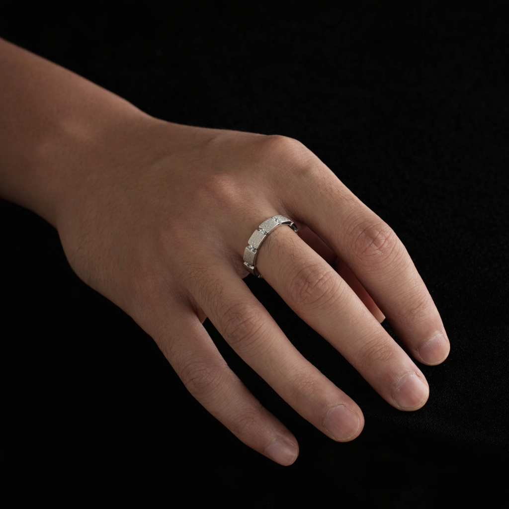 Ten Stone Wedding Band
