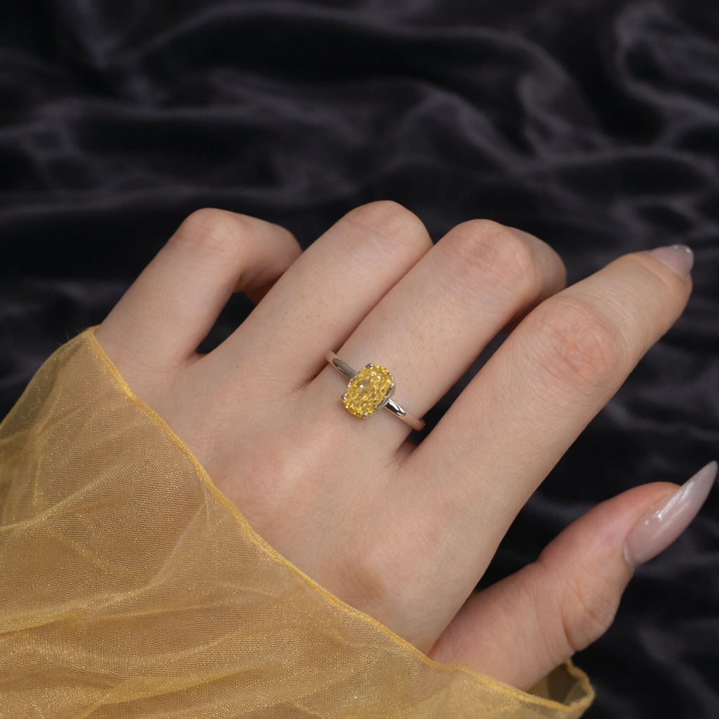 1.5 Carat Yellow Engagement Ring