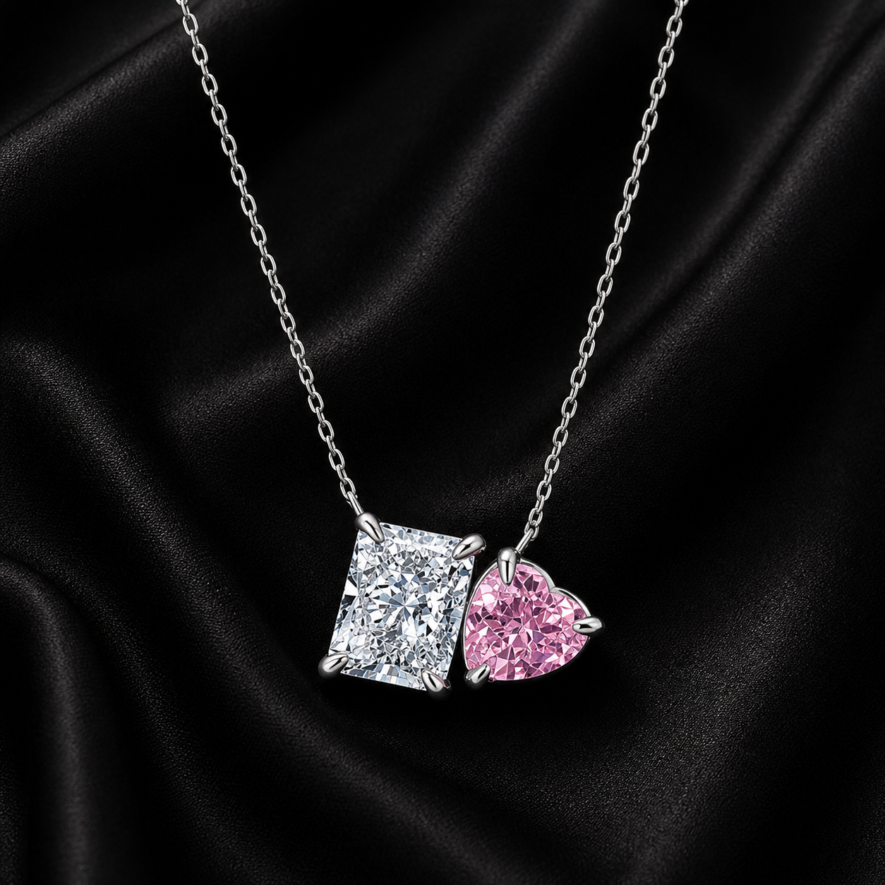 Toi et Moi Birthstone Necklace
