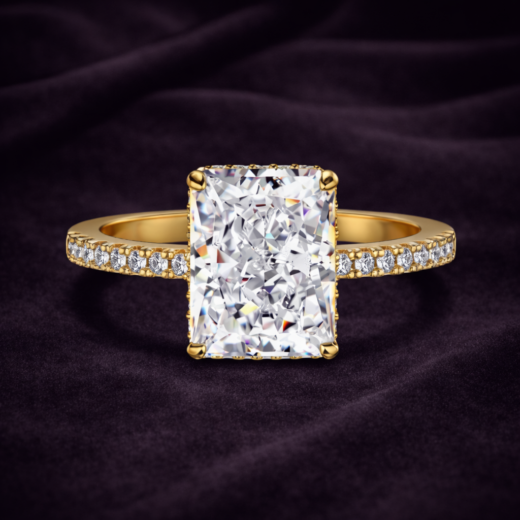 4 Carat Gemstone Engagement Ring