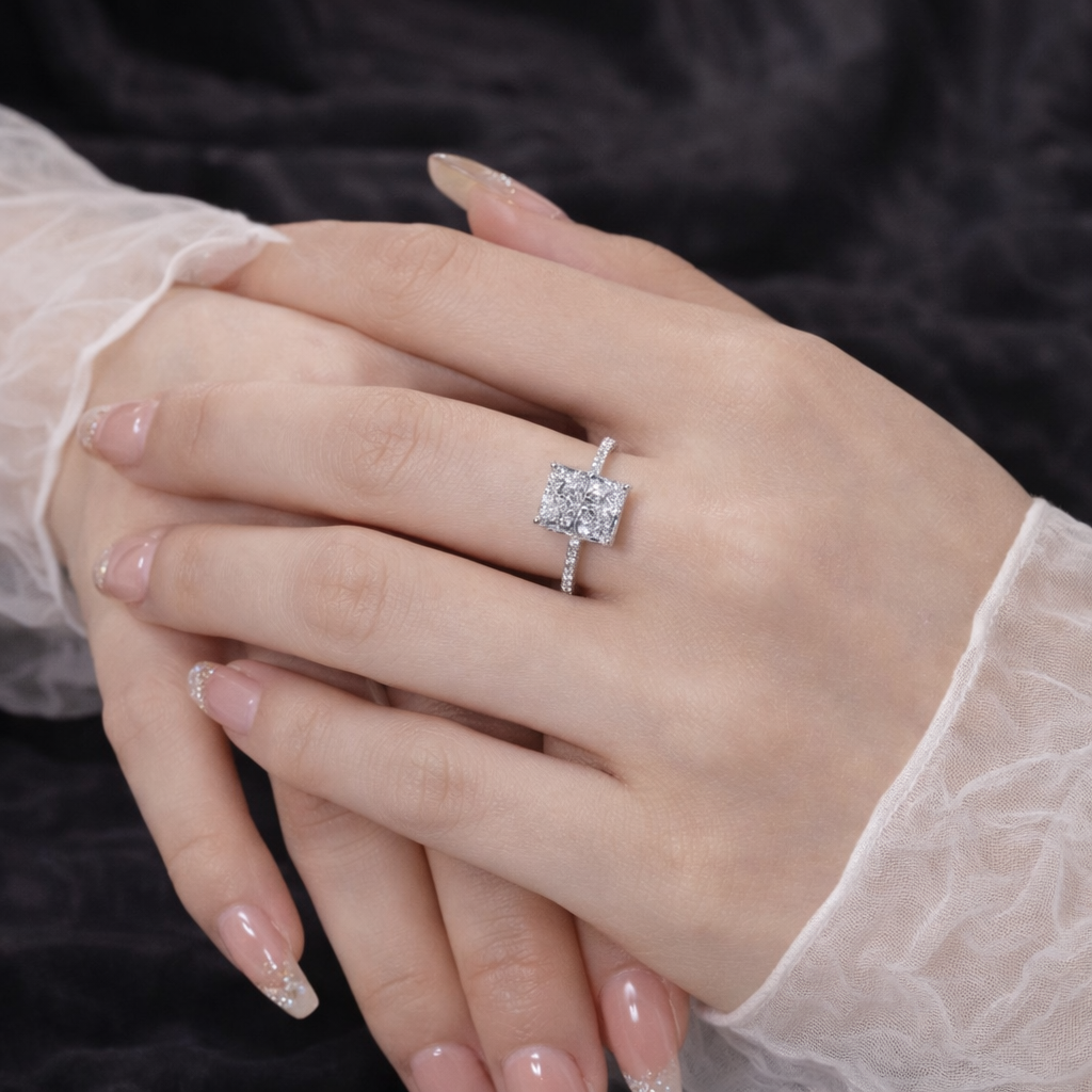 4 Carat Gemstone Engagement Ring