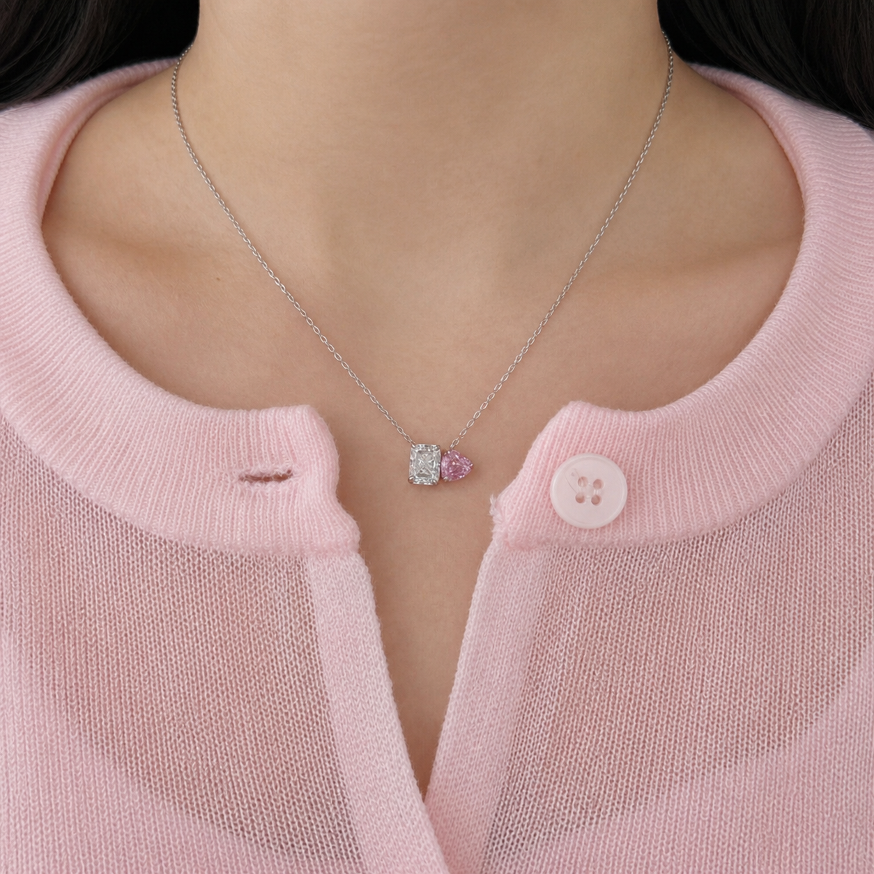Toi et Moi Birthstone Necklace