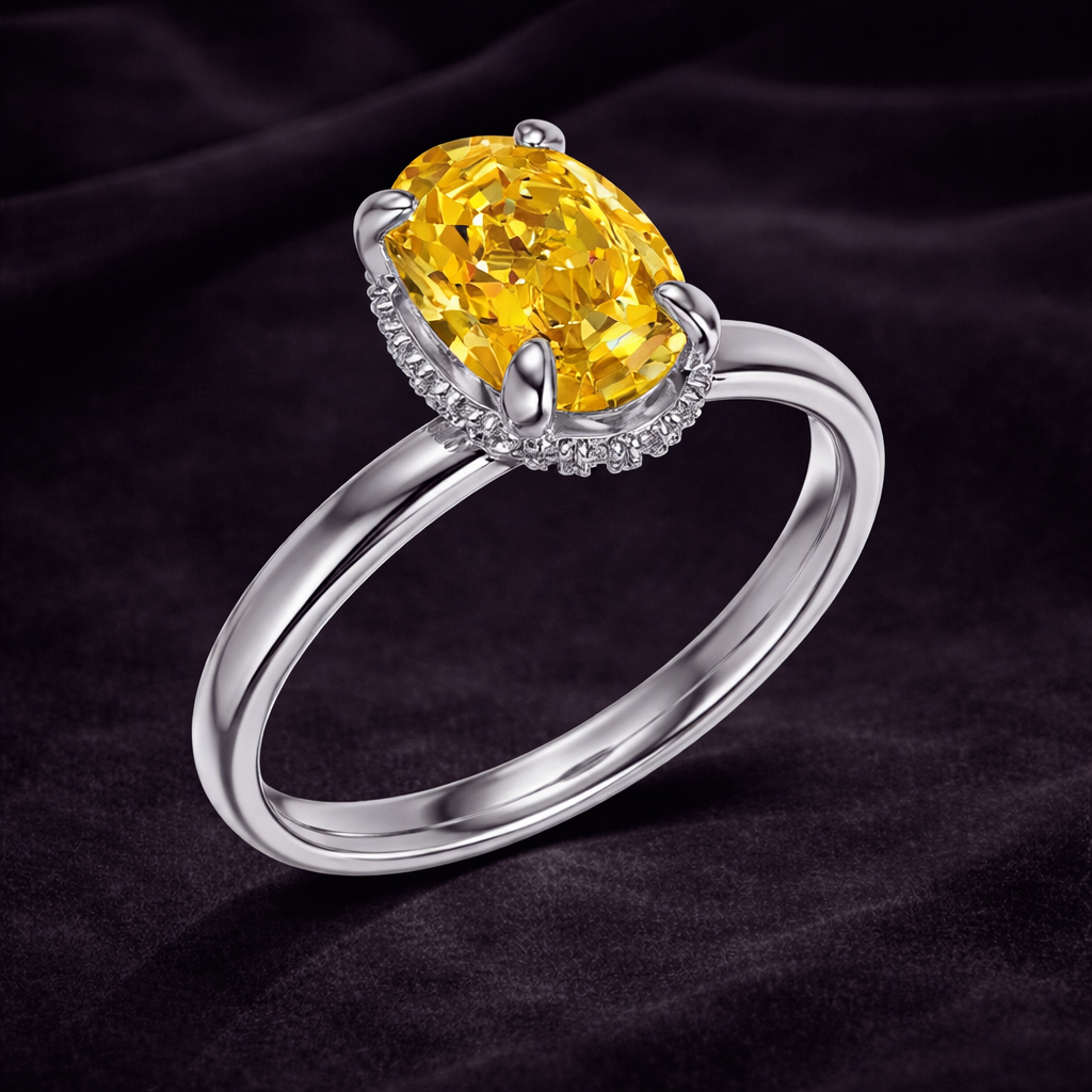 1.5 Carat Yellow Engagement Ring